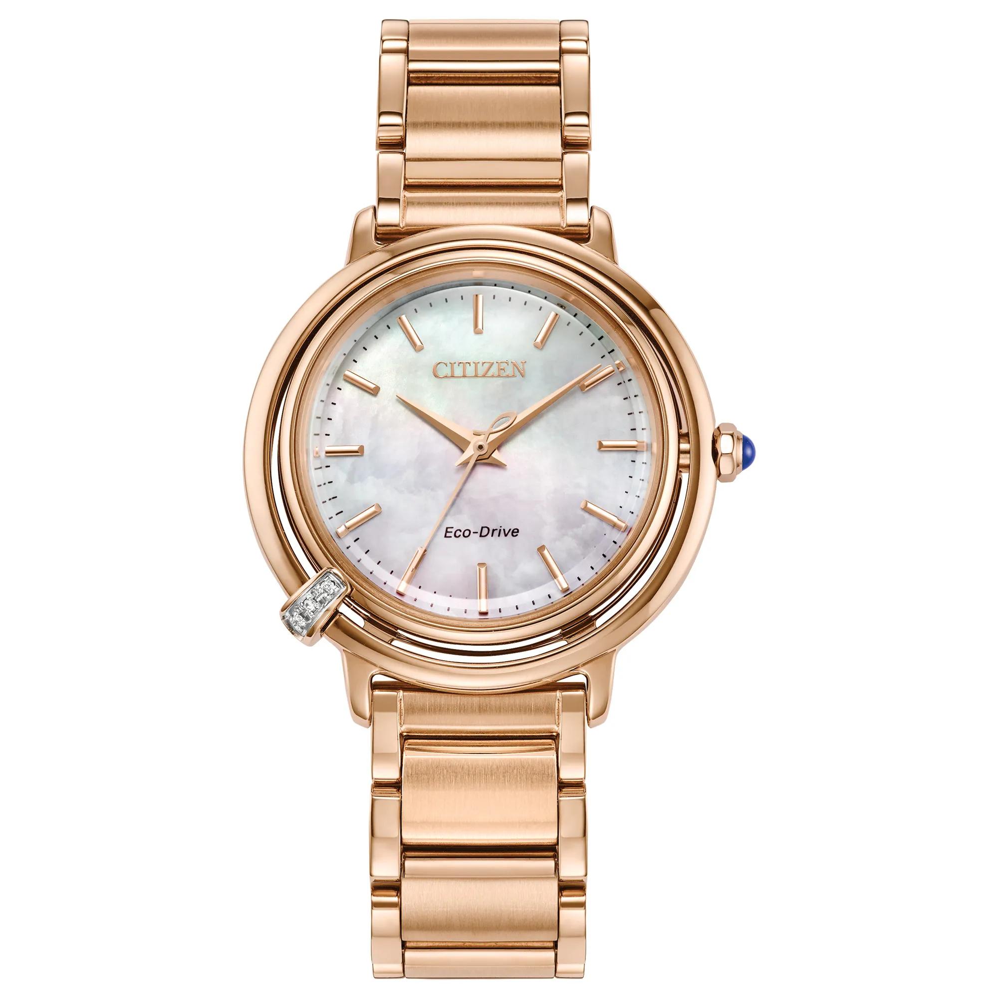 Citizen® Ladies L Arcly Watch in Rose Gold-Tone Stainless Steel, 32MM