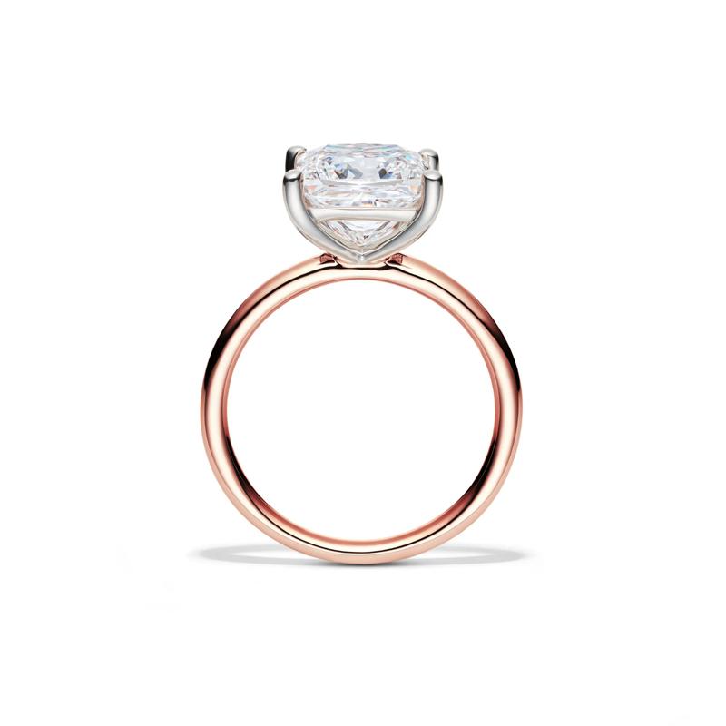 Lab Grown Diamond Princess-Cut Solitaire Engagement Ring in 14K Rose Gold &#40;4 ct.&#41; – Image 2 of 4