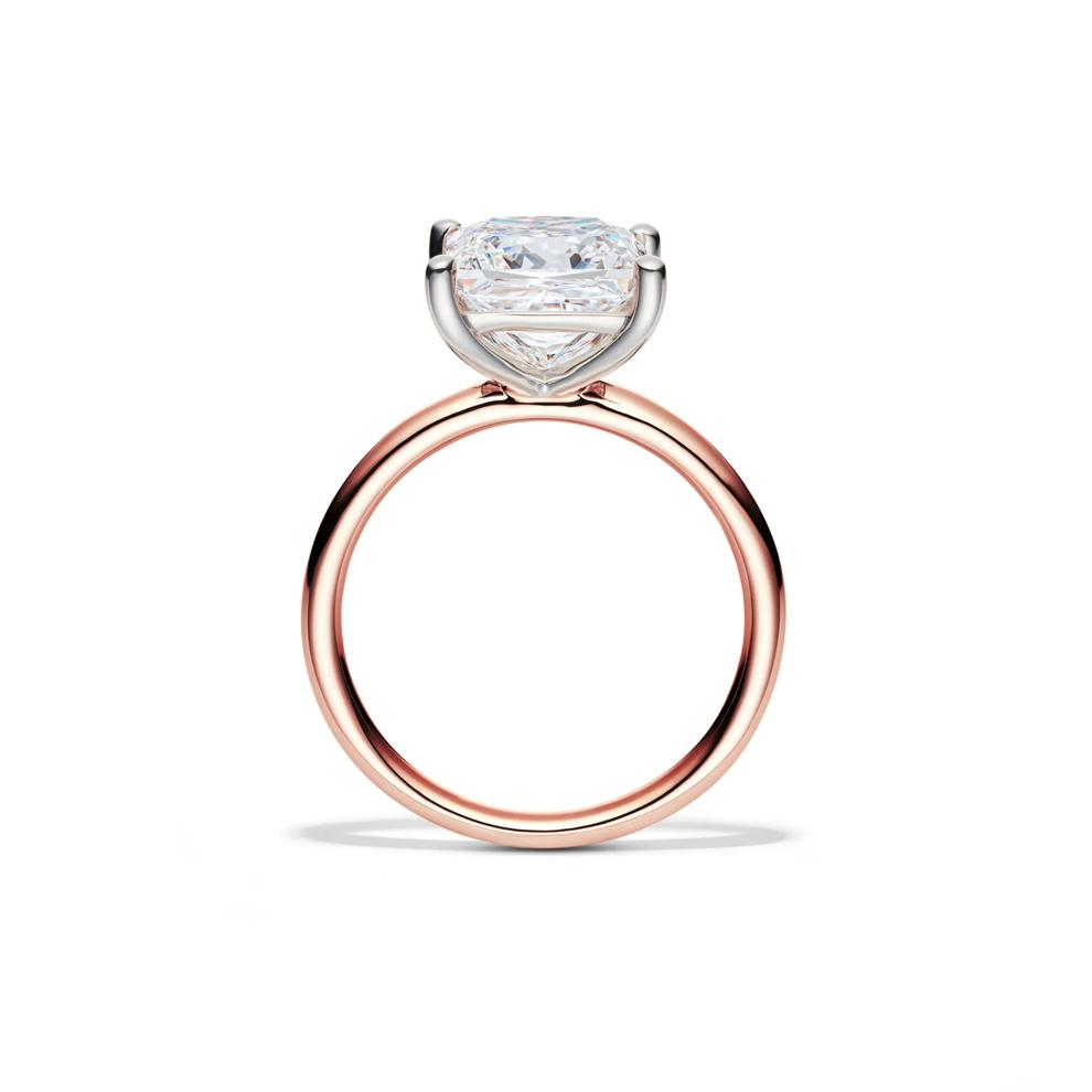 Lab Grown Diamond Princess-Cut Solitaire Engagement Ring in 14K Rose Gold (4 ct.) – Image 2 of 4