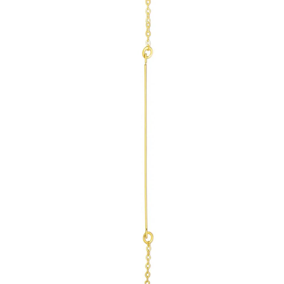 "I" Initial Necklace in 14K Yellow Gold – Image 2 of 3