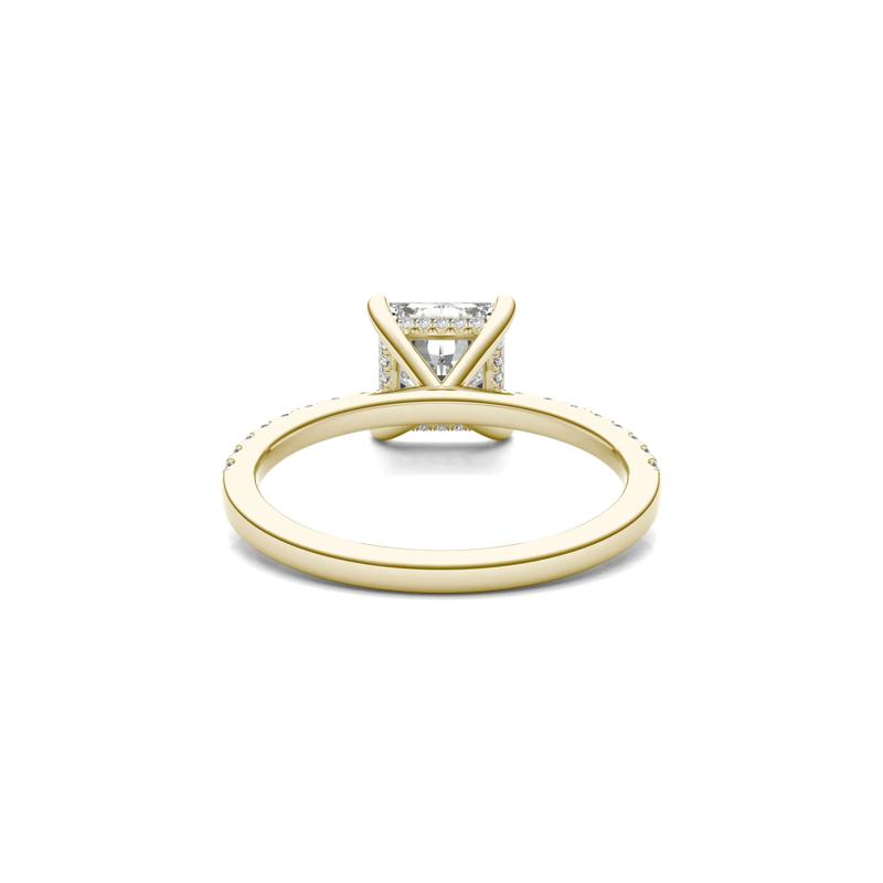 Princess-Cut Moissanite Ring in 14K Yellow Gold &#40;1 3/4 ct. dew&#41; – Image 4 of 6