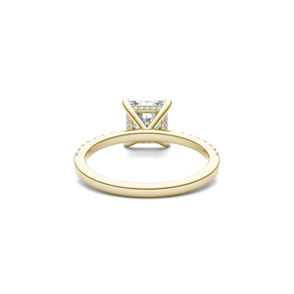 Princess-Cut Moissanite Ring in 14K Yellow Gold (1 3/4 ct. dew) – Image 4 of 6