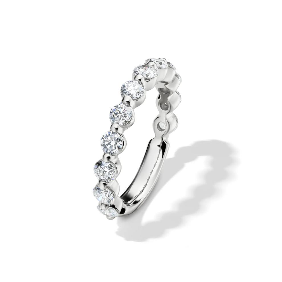 Lab Grown Diamond Wedding Band in 14K White Gold (1 1/2 ct. tw.) – Image 4 of 4