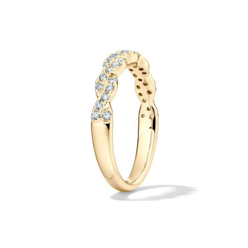Lab Grown Diamond Twist Band in 10K Yellow Gold (1/3 ct. tw.) – Image 3 of 4