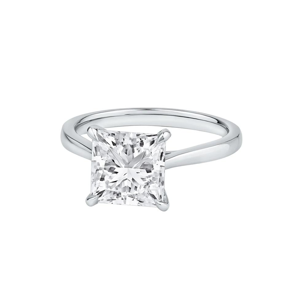 Lab Grown Diamond Solitaire Engagement Ring in Platinum (3 ct. tw.) – Image 4 of 5
