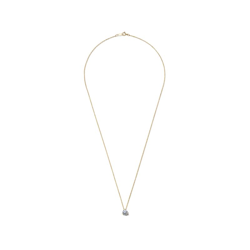 Lab Grown Diamond Solitaire Pendant in 14K Yellow Gold (1/2 ct.)  – Image 2 of 4