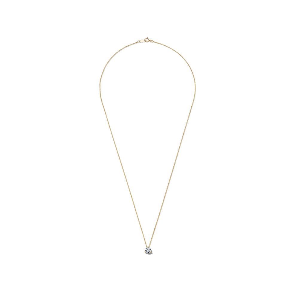 Lab Grown Diamond Solitaire Pendant in 14K Yellow Gold (1/2 ct.)  – Image 2 of 4