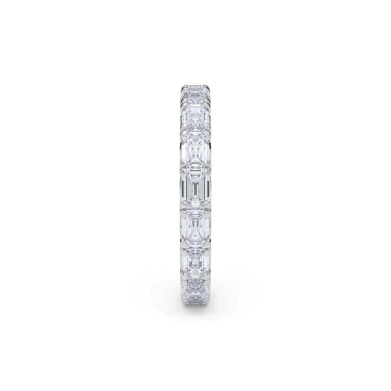 Emerald-Cut Diamond Eternity Band in Platinum &#40;2 1/7 ct. tw.&#41; – Image 3 of 4