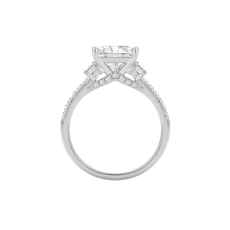 Elena Lab Grown Diamond Engagement Ring in 14K White Gold &#40;3-1/2 ct. tw.&#41; – Image 2 of 5