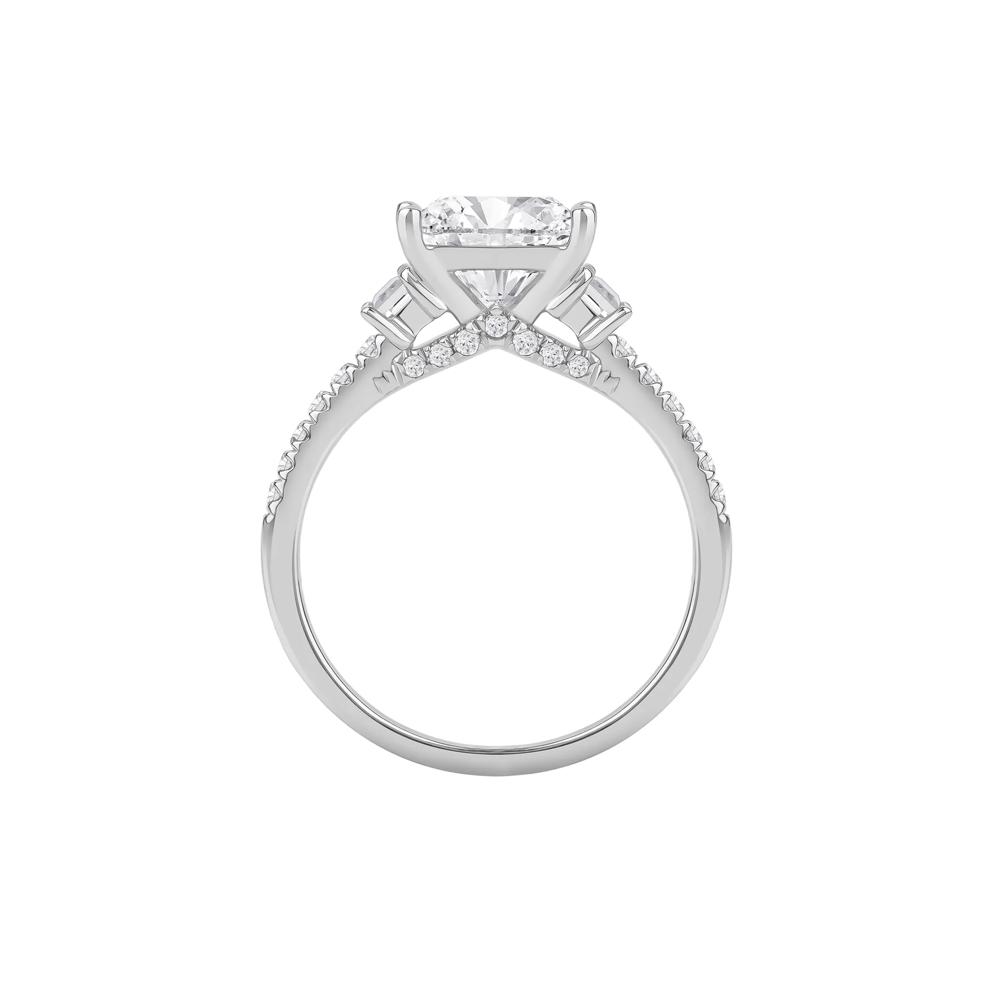 Elena Lab Grown Diamond Engagement Ring in 14K White Gold (3-1/2 ct. tw.) – Image 2 of 5