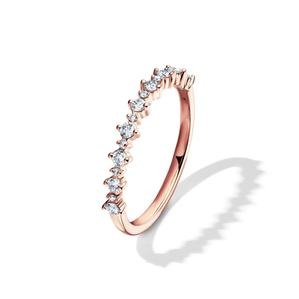 Lab grown Diamond Prong Stack Band in 10K Rose Gold (1/4 ct. tw.) – Image 4 of 4