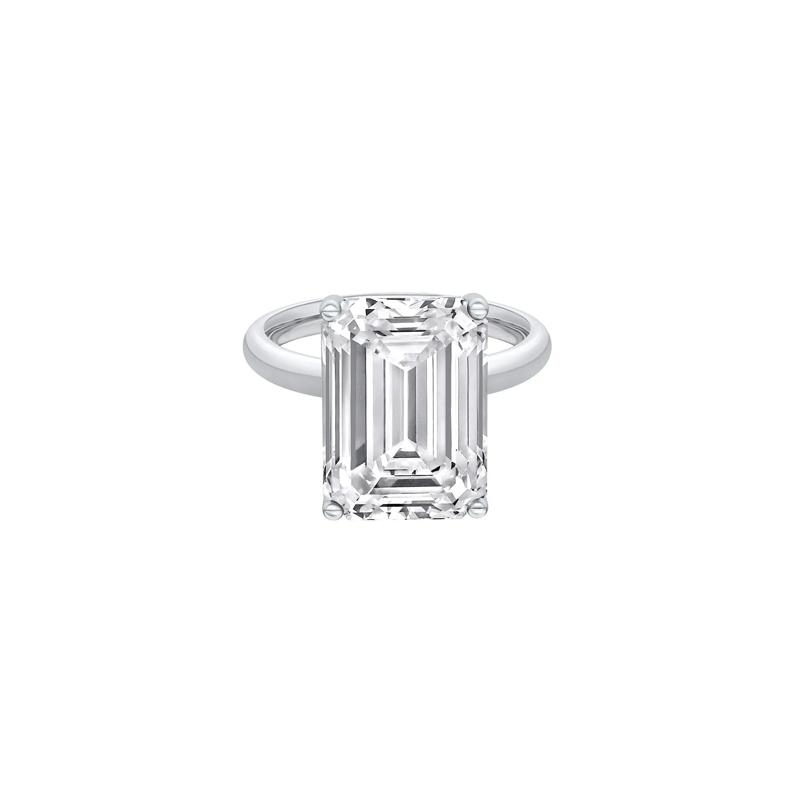 Lab Grown Diamond Emerald-Cut Solitaire Ring in Platinum &#40;9 ct.&#41; – Image 1 of 4