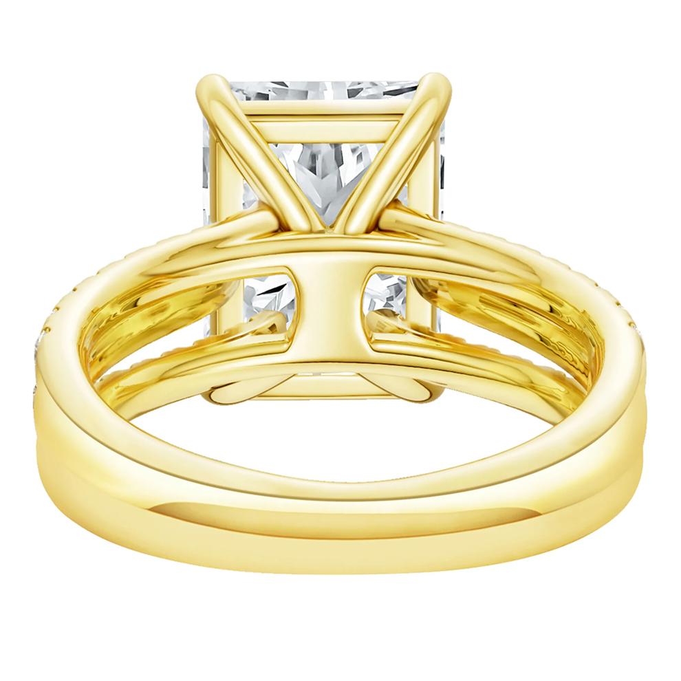 Lab Grown Diamond Engagement Ring in 14K Yellow Gold (5 1/2 ct. tw.) – Image 4 of 4
