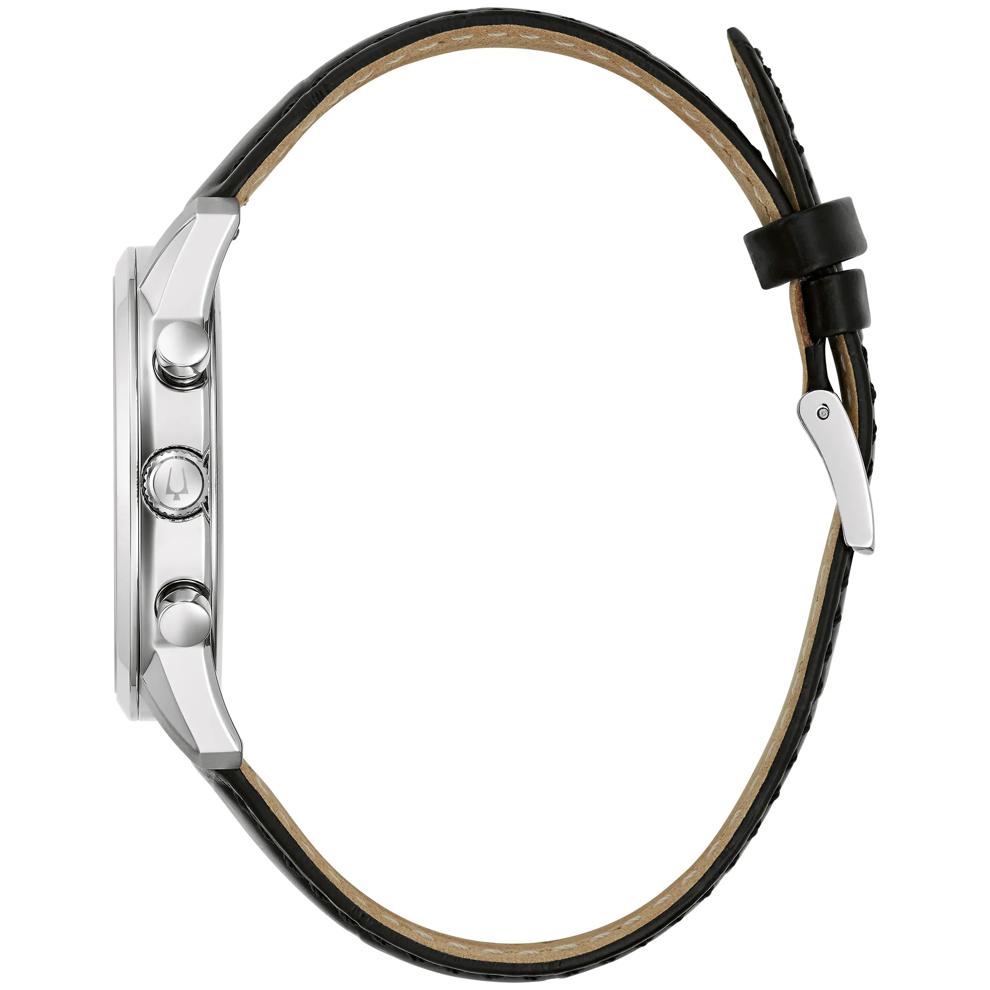 Gent's Sutton Watch in Black Leather – Image 2 of 3