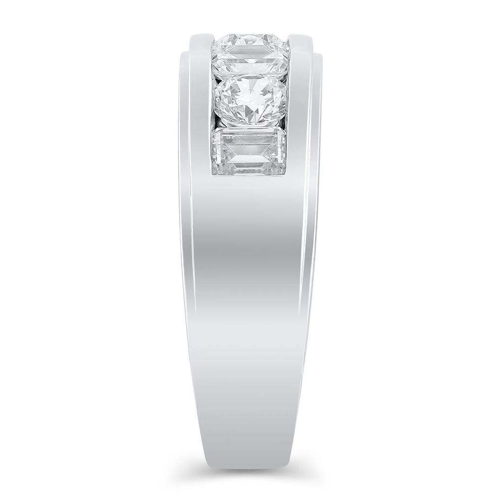 Men's Lab Grown Diamond Channel-Set Wedding Band in 10K White Gold (2 ct. tw.) – Image 3 of 3