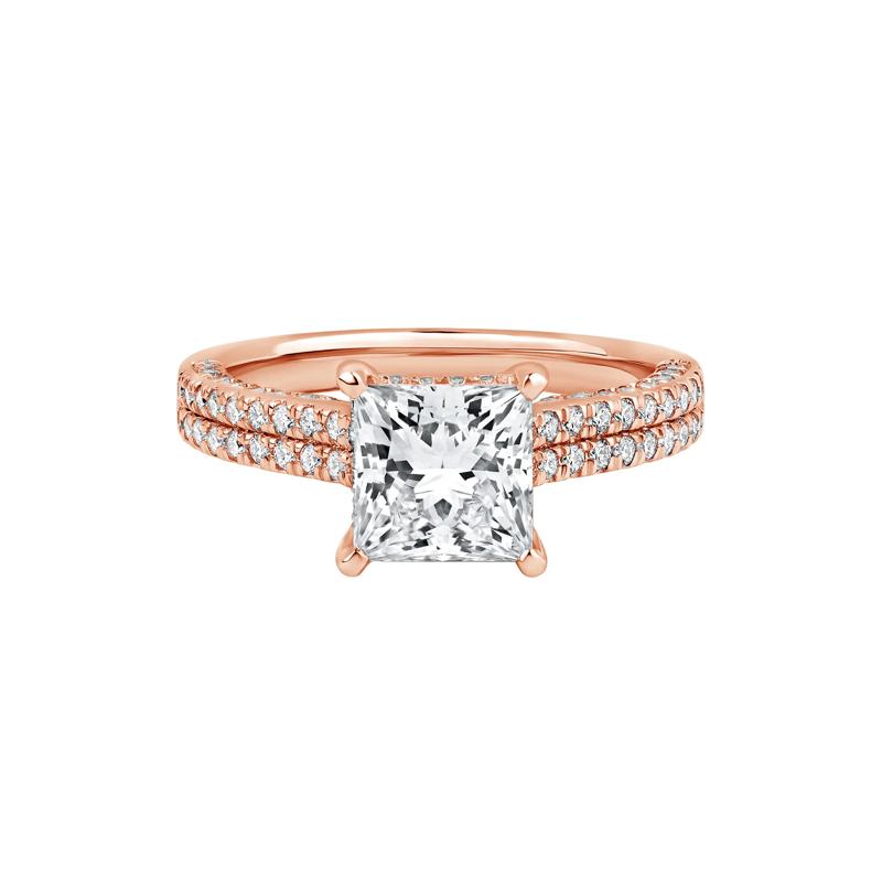 Morgan Lab Grown Diamond Engagement Ring in 14K Rose Gold &#40;2 7/8 ct. tw.&#41; – Image 1 of 4