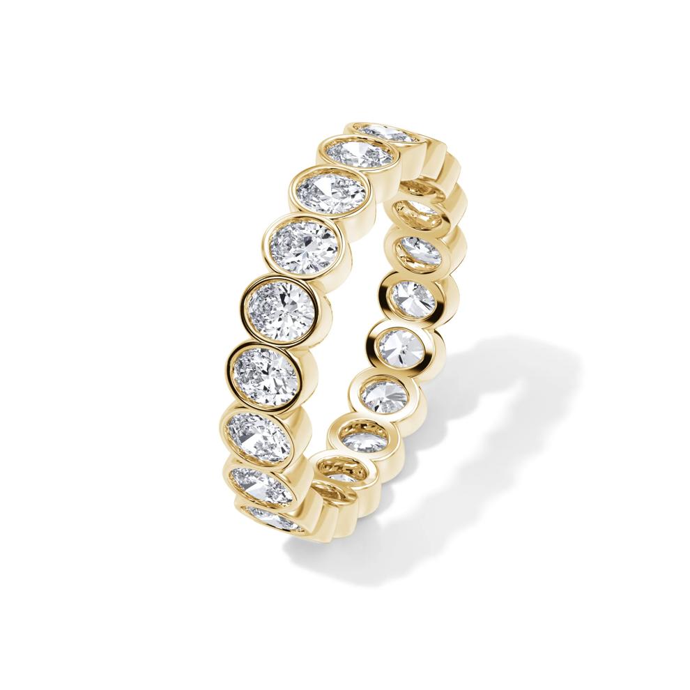 Diamond Oval Bezel Eternity Band in 14K Yellow Gold (2 ct. tw.) – Image 4 of 4