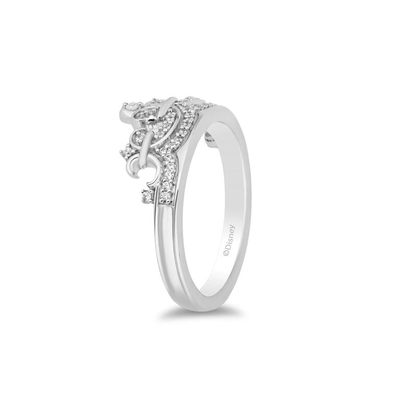 Majestic Princess Diamond Tiara Ring in Sterling Silver &#40;1/7 ct. tw.&#41; – Image 3 of 4