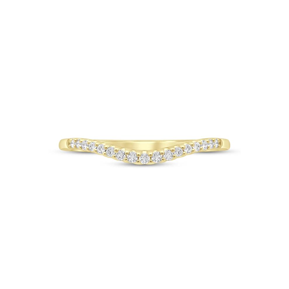 Diamond Contour Band in 14K Yellow Gold (1/7 ct. tw.) – Image 1 of 3