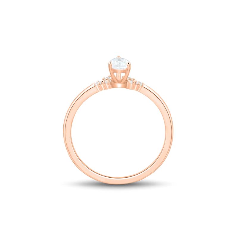 Lab Grown Diamond Promise Ring in 10K Rose Gold &#40;3/8 ct. tw.&#41; – Image 2 of 3
