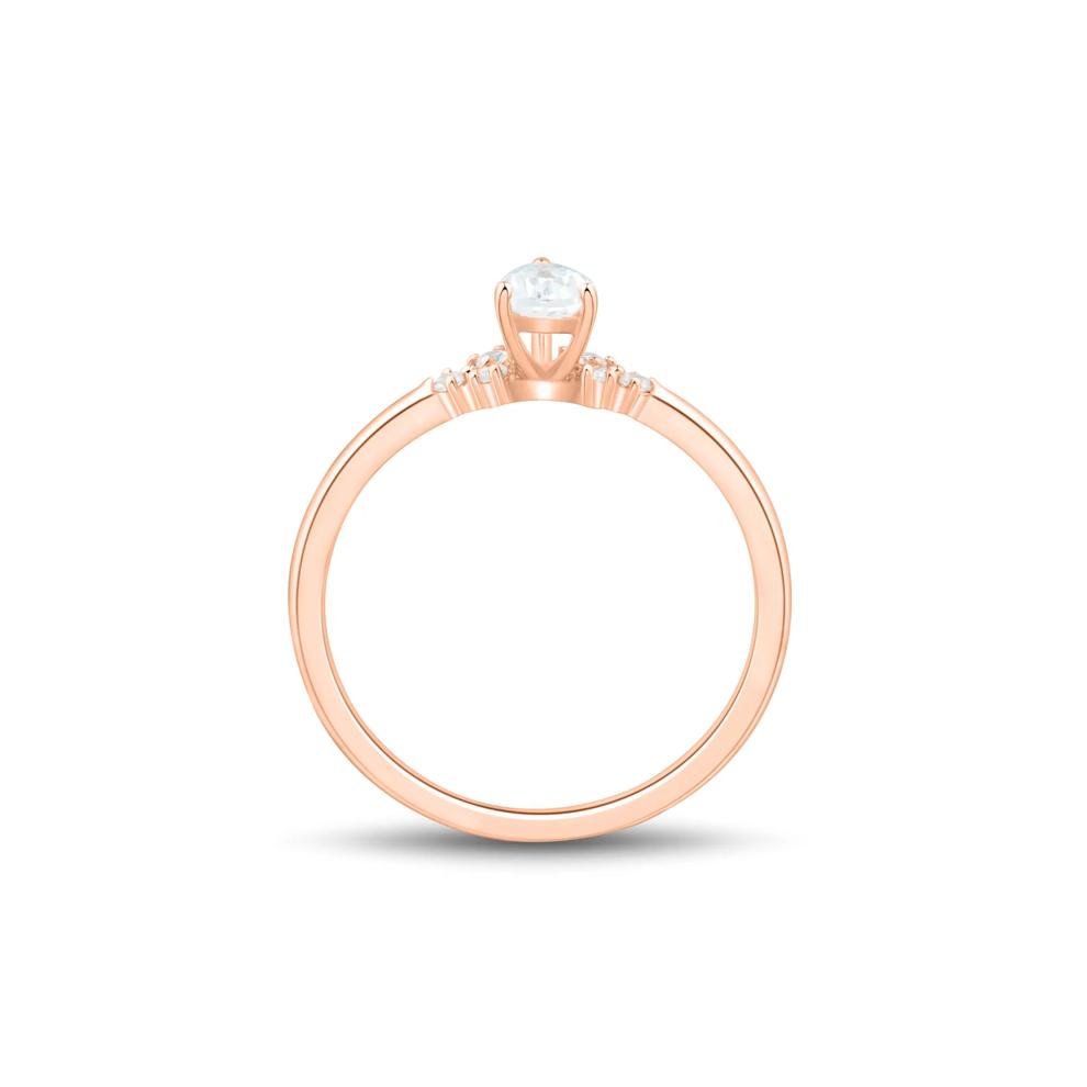 Lab Grown Diamond Promise Ring in 10K Rose Gold (3/8 ct. tw.) – Image 2 of 3