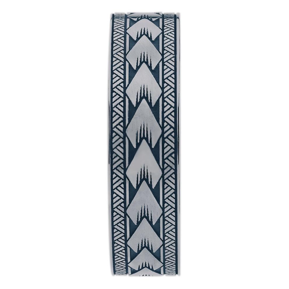 Men's Maori Band with Koa Wood in Tantalum, 7MM – Image 3 of 3