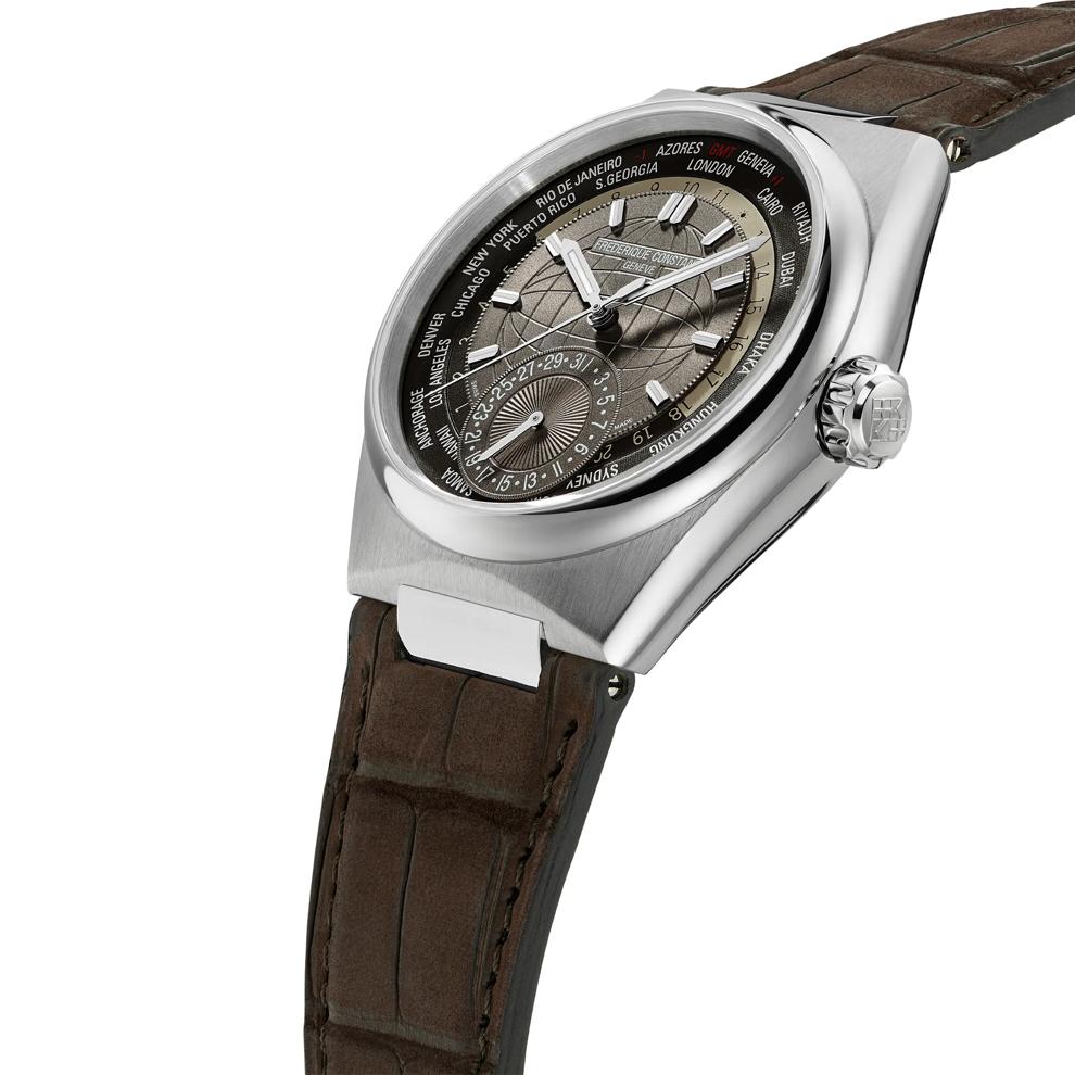 Men's Highlife Classics Worldtimer Watch in Brown Alligator Leather – Image 3 of 3