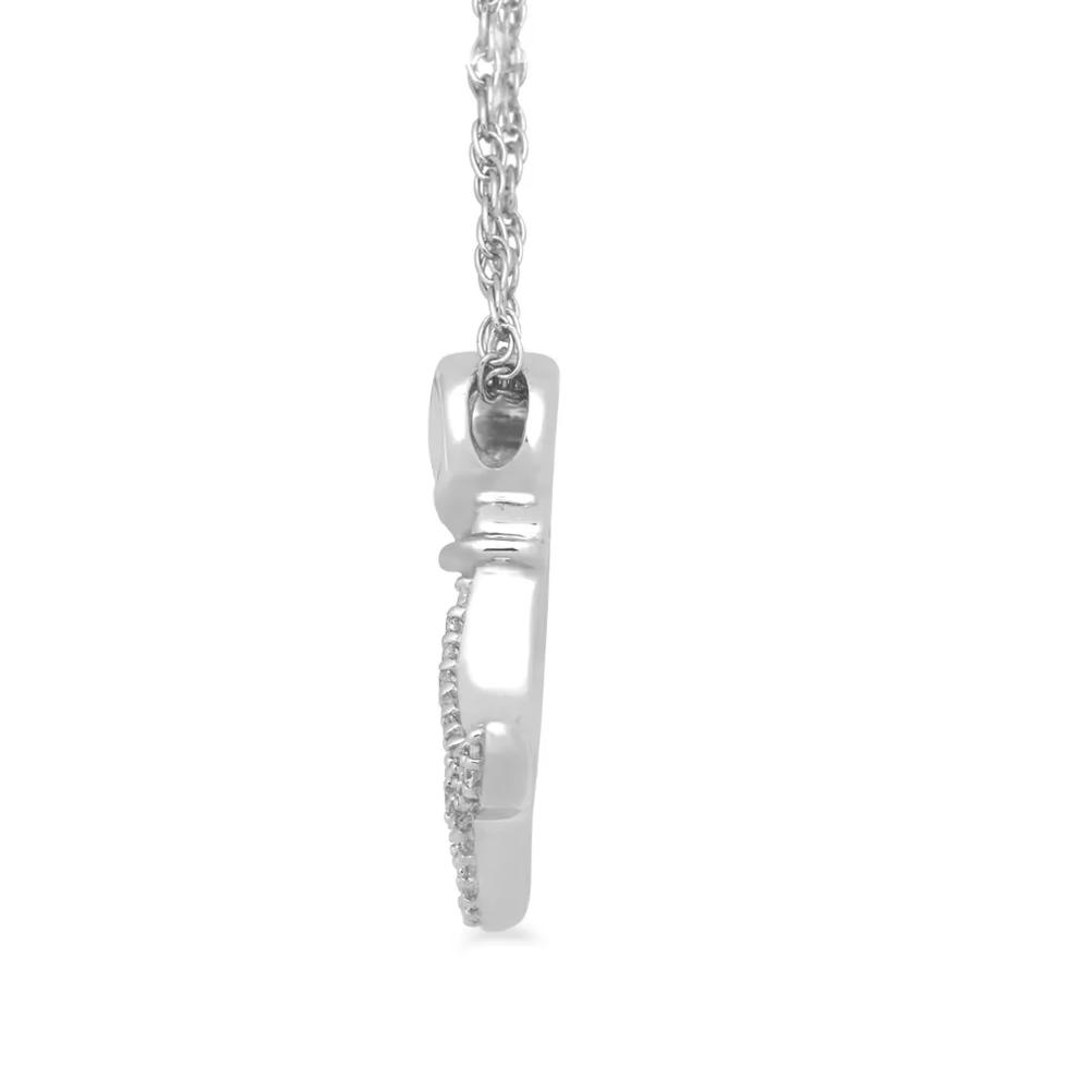 Dog Pendant with Diamond Accents in Sterling Silver – Image 2 of 2