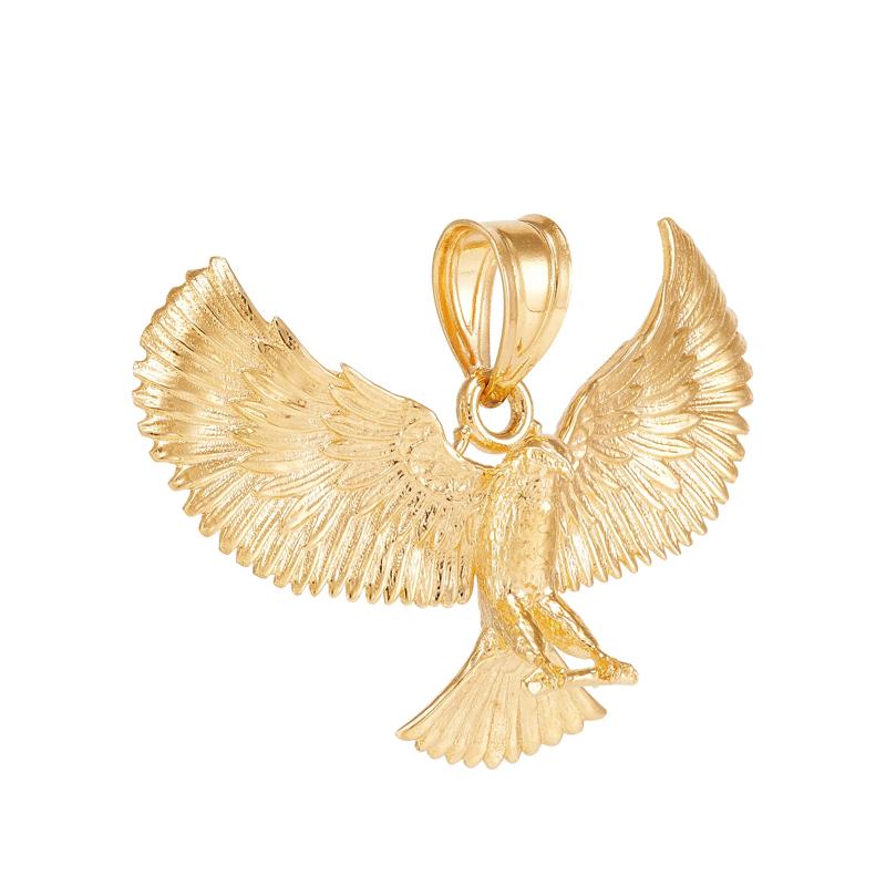 Flying Eagle Charm in 10K Yellow Gold – Image 2 of 2