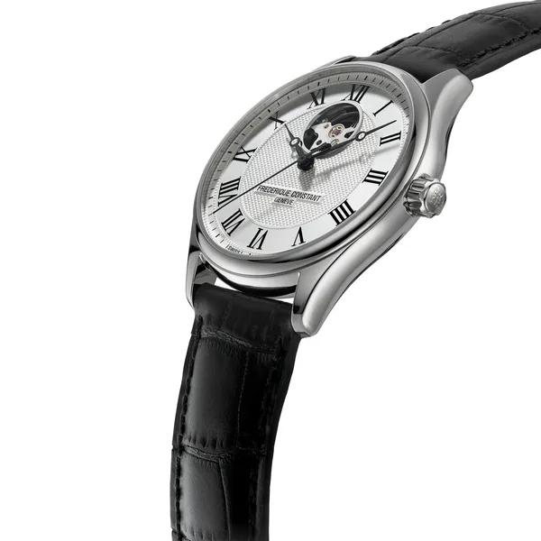 Men&#39;s Classics Heart Beat Automatic Watch With Black Leather Strap – Image 2 of 4