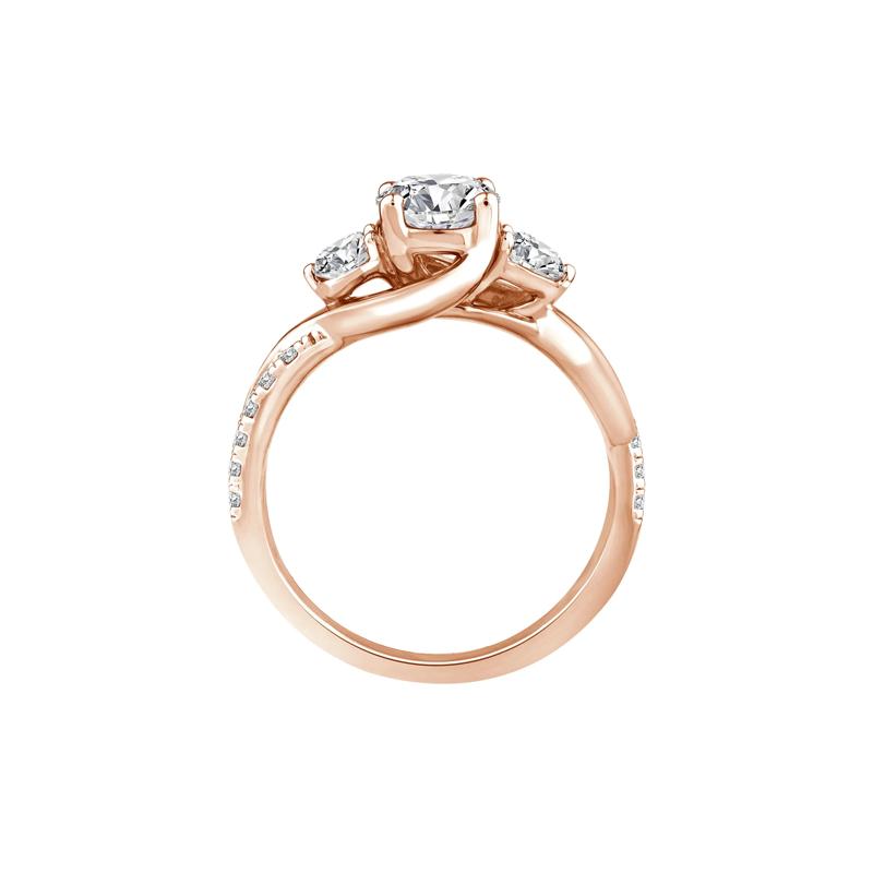 Lab Grown Diamond Three-Stone Ring in 10K Rose Gold &#40;1 1/2 ct. tw.&#41; – Image 2 of 3