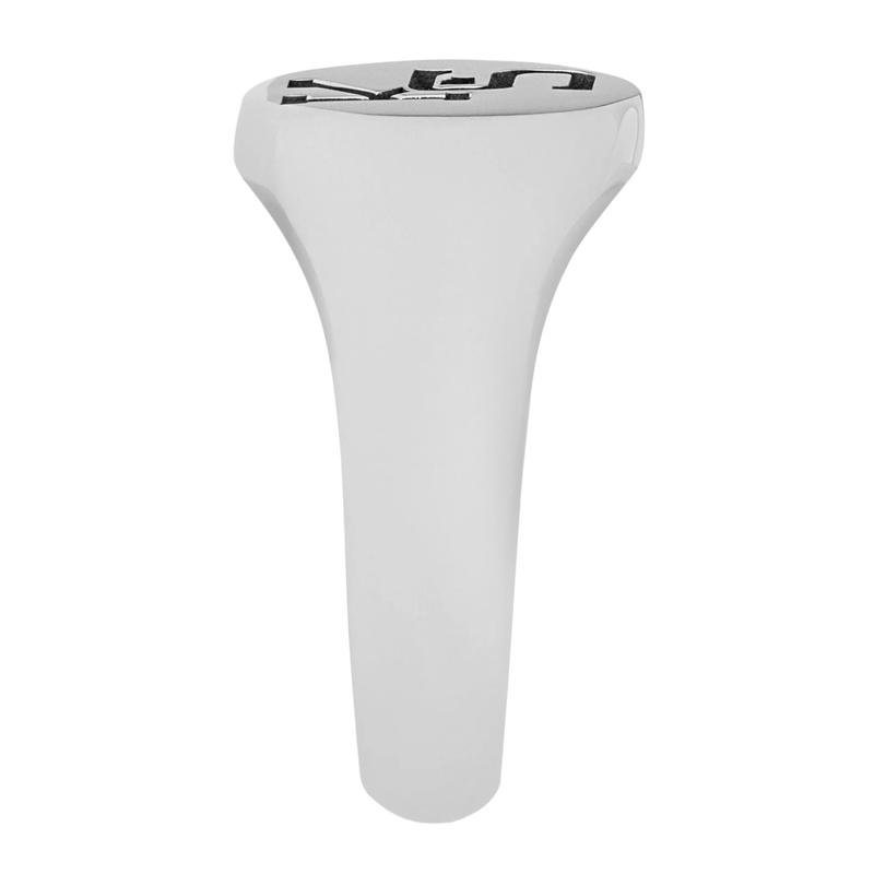 Kansas State Baseball Logo Signet Ring in Palladium Silver – Image 3 of 3