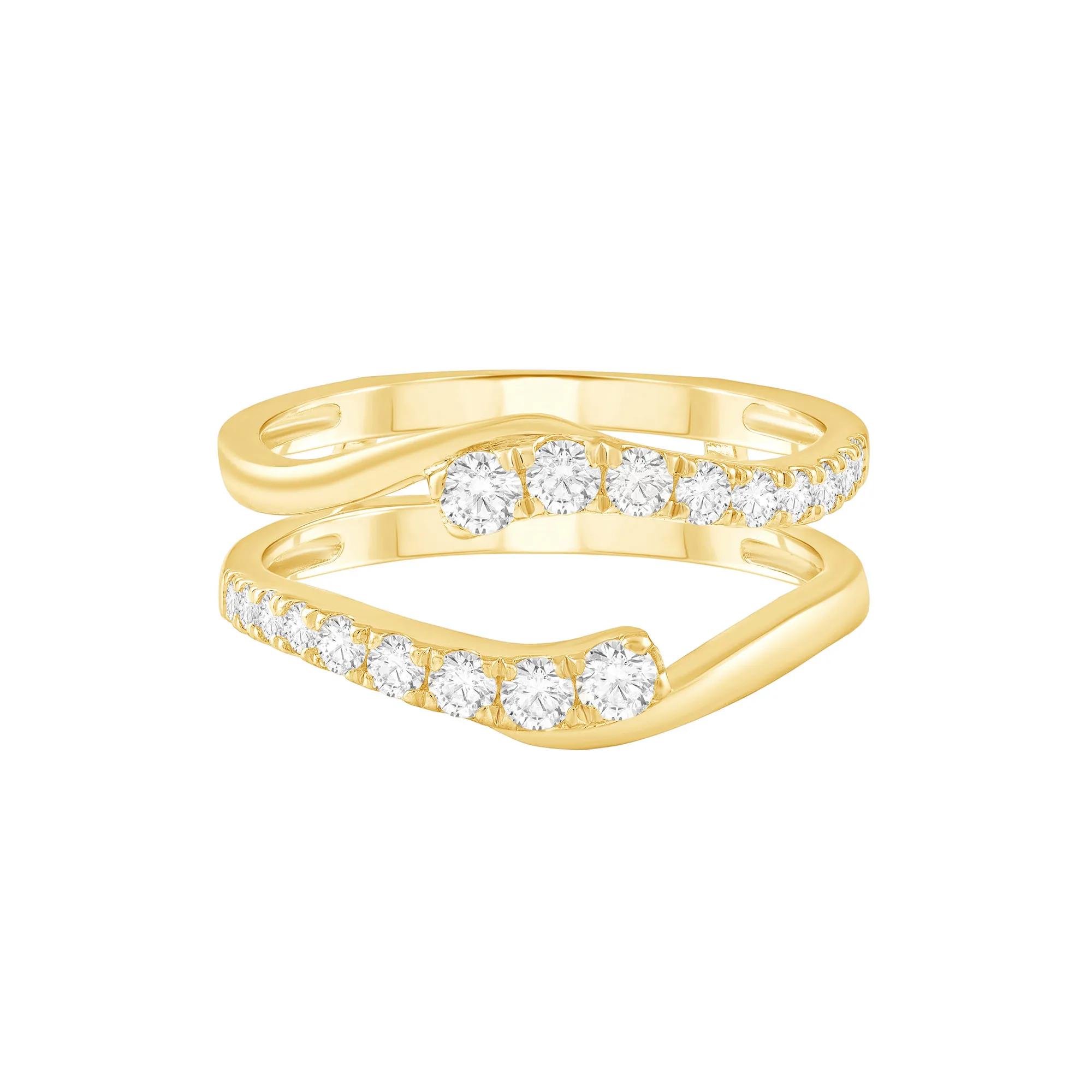 Round Diamond Insert in 10K Yellow Gold