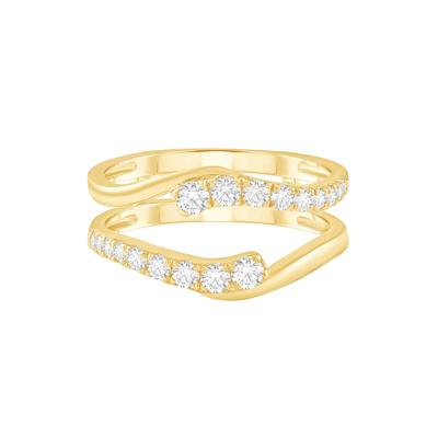 Round Diamond Insert in 10K Yellow Gold (1/2 ct. tw.)