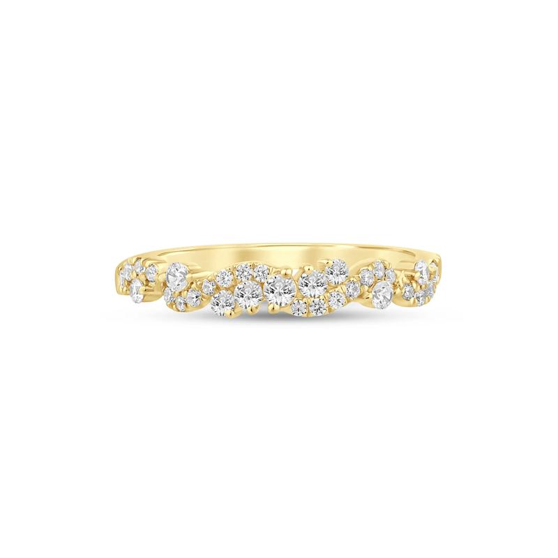 Lab Grown Diamond Swirl Band in 14K Yellow Gold &#40;1/3 ct. tw.&#41;  – Image 1 of 3