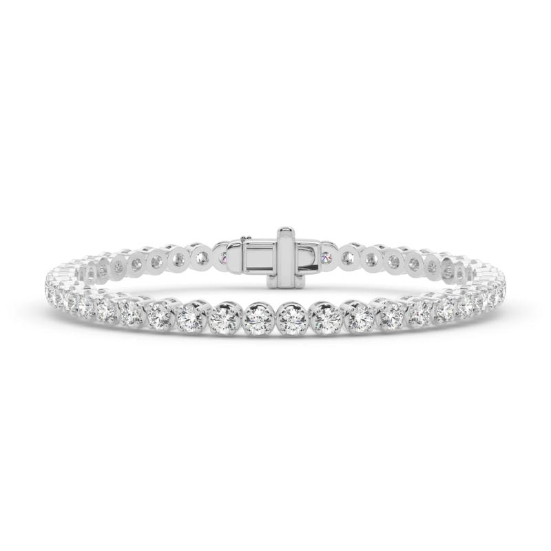 Lab Grown Diamond Tennis Bracelet in 14K White Gold &#40;6 ct. tw.&#41; – Image 1 of 4