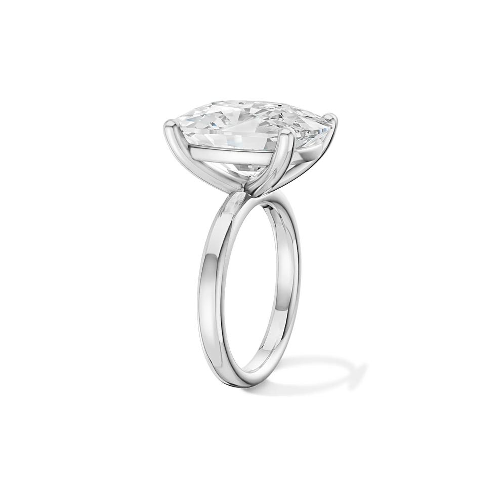 Lab Grown Diamond Elongated Cushion-Cut Engagement Ring in Platinum (10 ct. tw.) – Image 3 of 4
