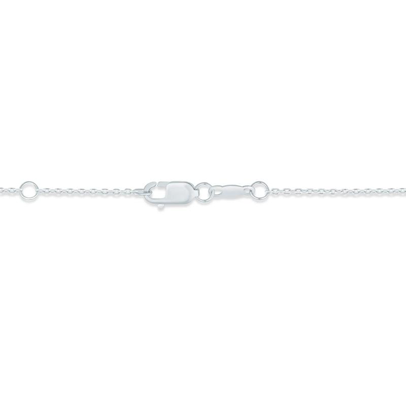 Lab-Created White Sapphire Necklace in Sterling Silver – Image 2 of 2
