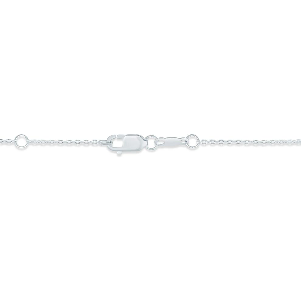 Lab-Created White Sapphire Necklace in Sterling Silver – Image 2 of 2