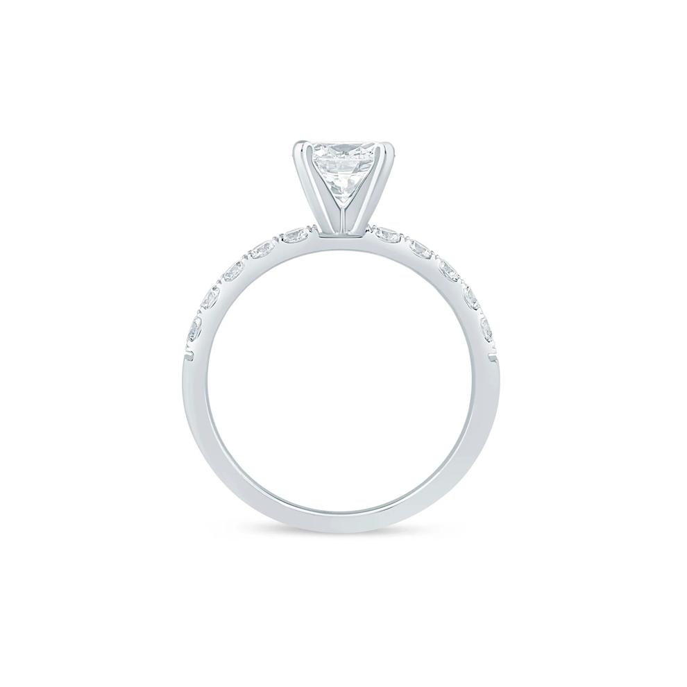 Diamond Semi-Mount Engagement Ring in 14K White Gold (1/2 ct. tw.) (Setting Only) – Image 3 of 6