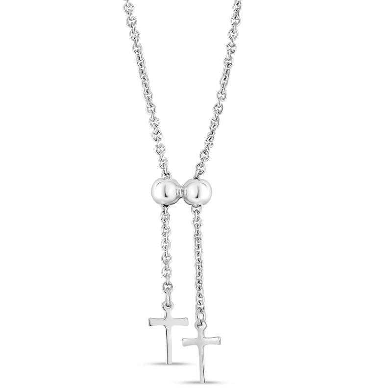 Virgin Mary Bead Chain Bolo Bracelet in Sterling Silver – Image 2 of 2