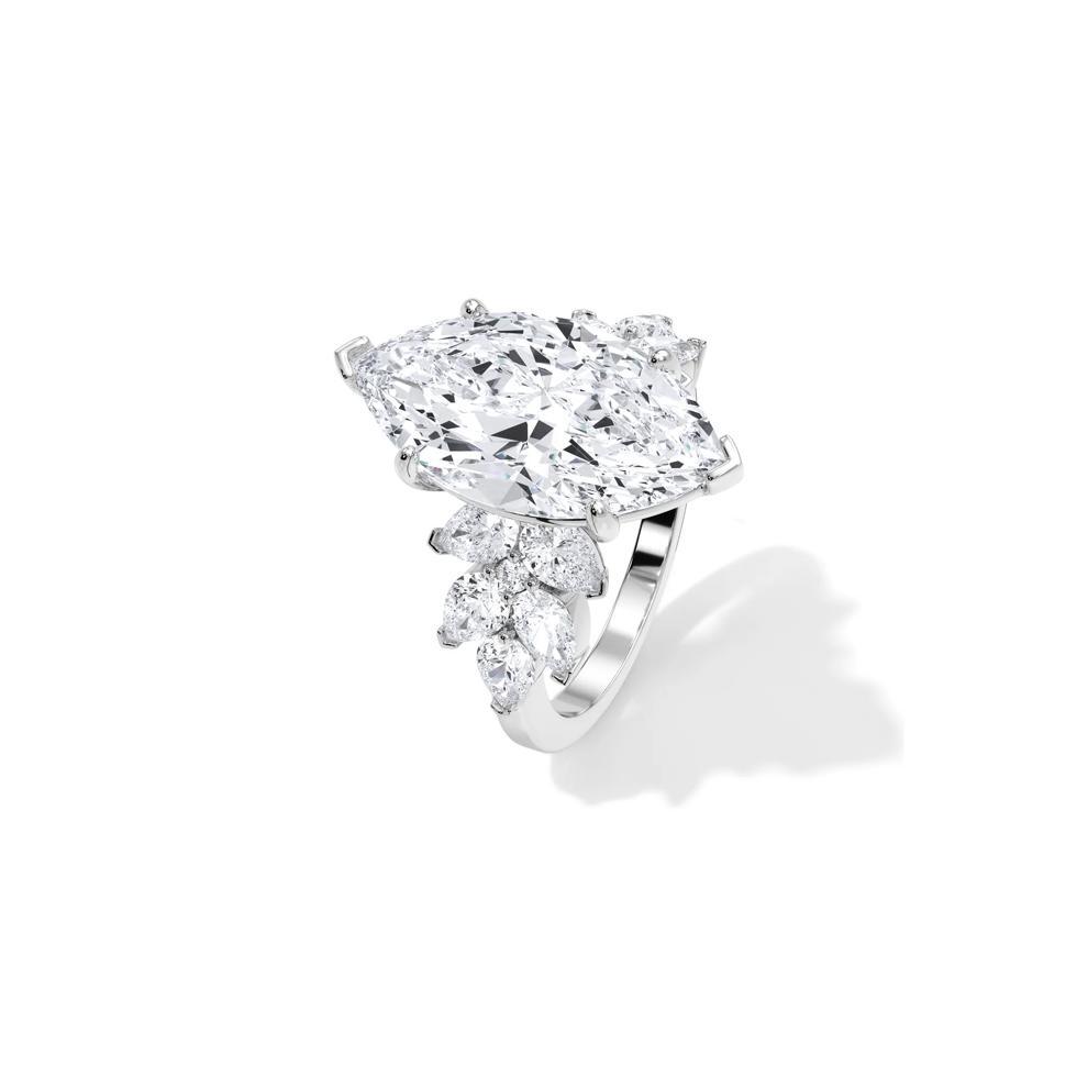 Lab Grown Diamond Marquise Engagement Ring in Platinum (7 1/4 ct. tw.) – Image 4 of 4