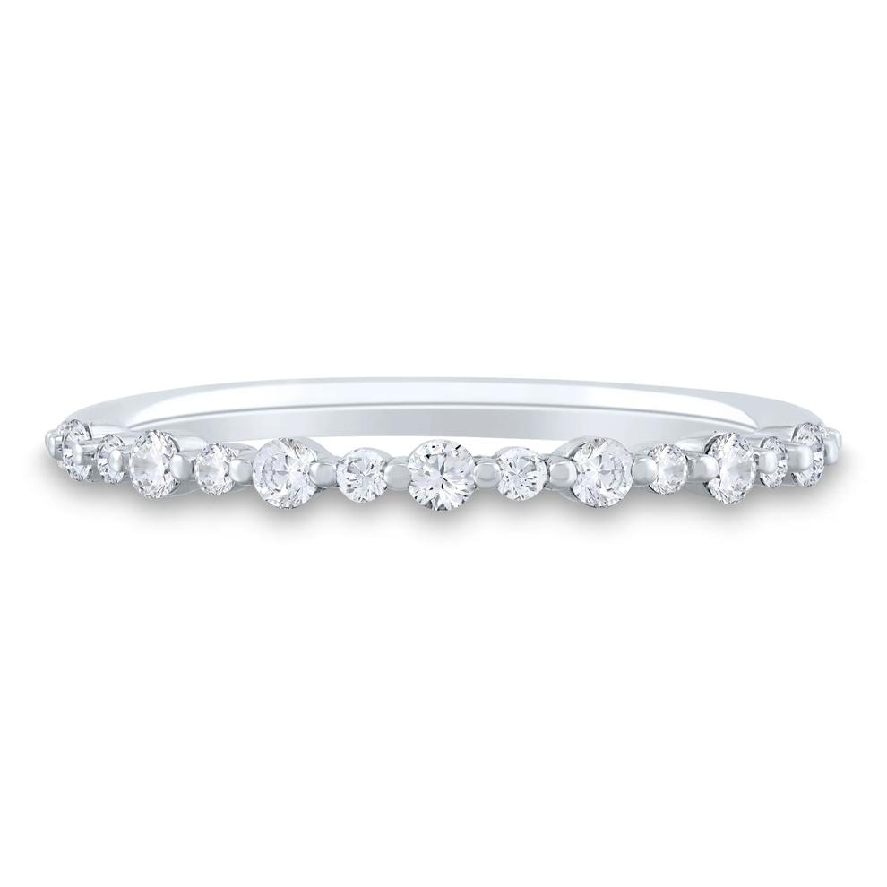 Diamond Shared-Prong Band in 10K White Gold (1/4 ct. tw.) – Image 1 of 3