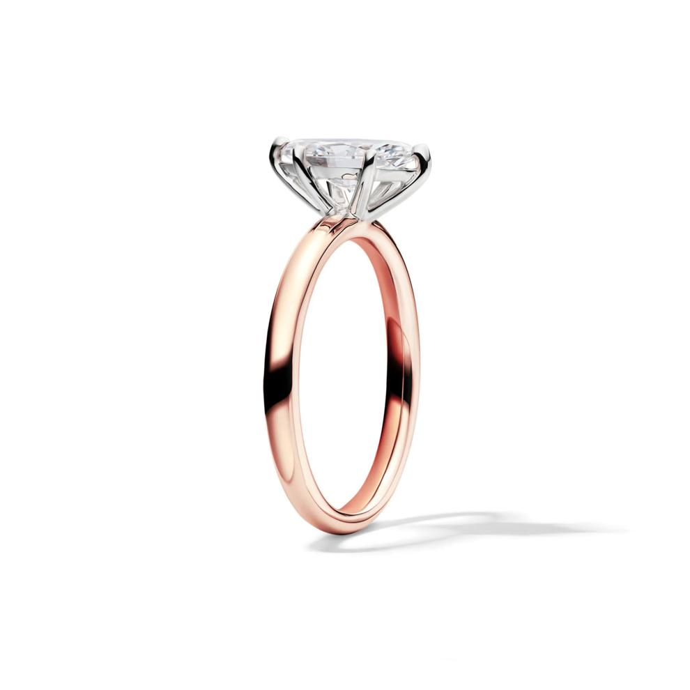 Lab Grown Diamond Solitaire Marquise Engagement Ring in 14K Rose Gold (1 ct.) – Image 3 of 5