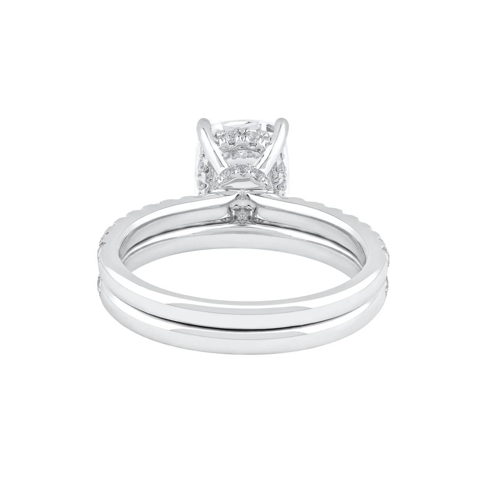 Charlotte Lab Grown Diamond Elongated Cushion-Cut Engagement Ring Set in 14K White Gold (2 3/4 ct. tw.) – Image 4 of 4