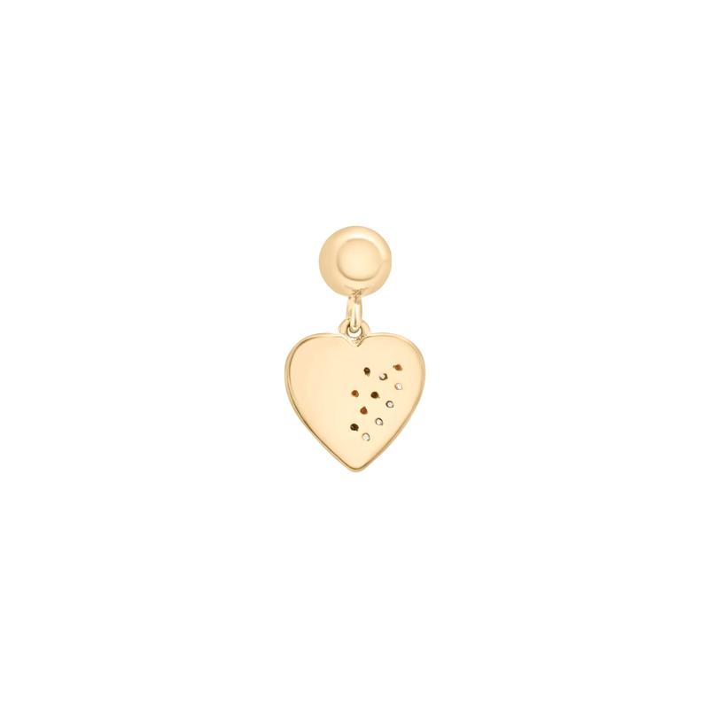 Diamond Accent Broken Heart Bead Charm in Vermeil – Image 3 of 3