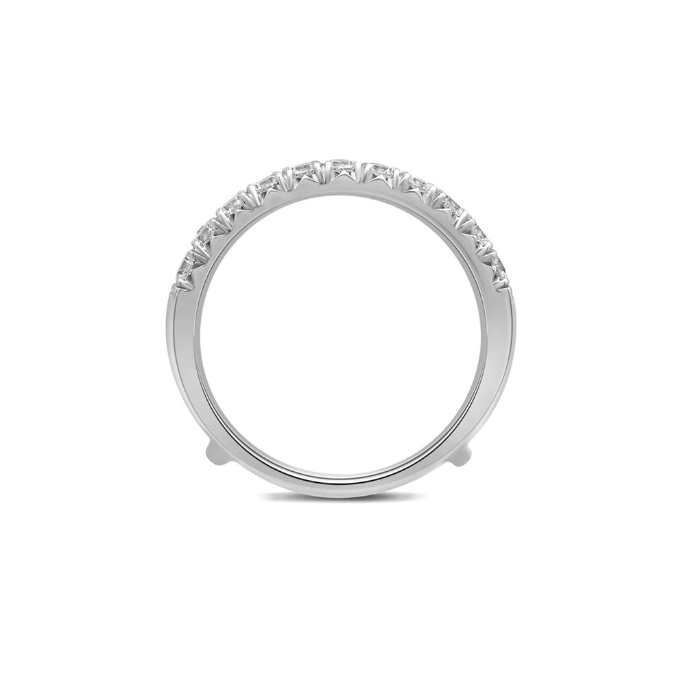 Lab Grown Diamond French Pav&eacute; Ring Enhancer in 14K White Gold (1 ct. tw.)  – Image 2 of 3