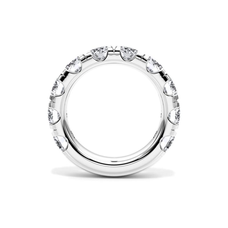 Lab Grown Diamond Round Comfort Fit Band in 14K White Gold &#40;5 ct. tw.&#41; – Image 2 of 4
