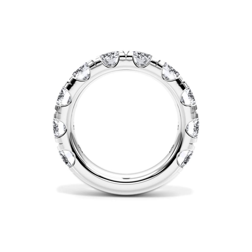Lab Grown Diamond Round Comfort Fit Band in 14K White Gold (5 ct. tw.) – Image 2 of 4