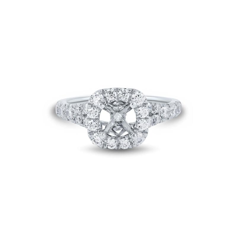 Lab Grown Diamond Semi-Mount Ring in 14K White Gold &#40;1 ct. tw.&#41; – Image 1 of 6